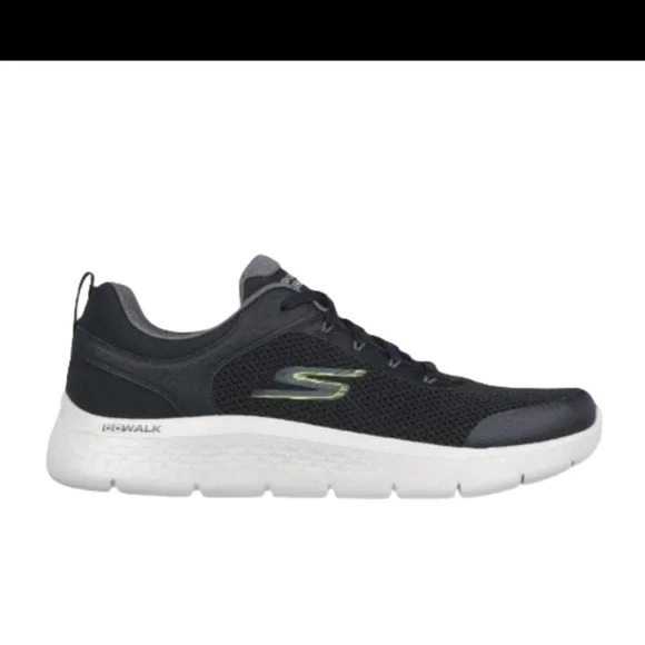 Skechers Men's Go Walk Flex-Independent Sneaker, Black/Grey - Picture 8 of 9
